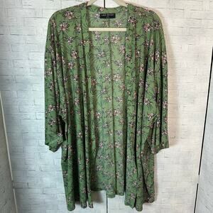 Lane Bryant women’s floral cardigan oversized coastal vacation bohemian plus siz